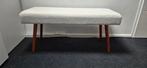 Witte teddy Bank met Houten Poten, Ophalen, Hout, Wit, Zo goed als nieuw