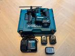 Makita boorhamer met 4 accu’s, Doe-het-zelf en Verbouw, Gereedschap | Boormachines, Ophalen of Verzenden, Zo goed als nieuw, Boor- en/of Breekhamer