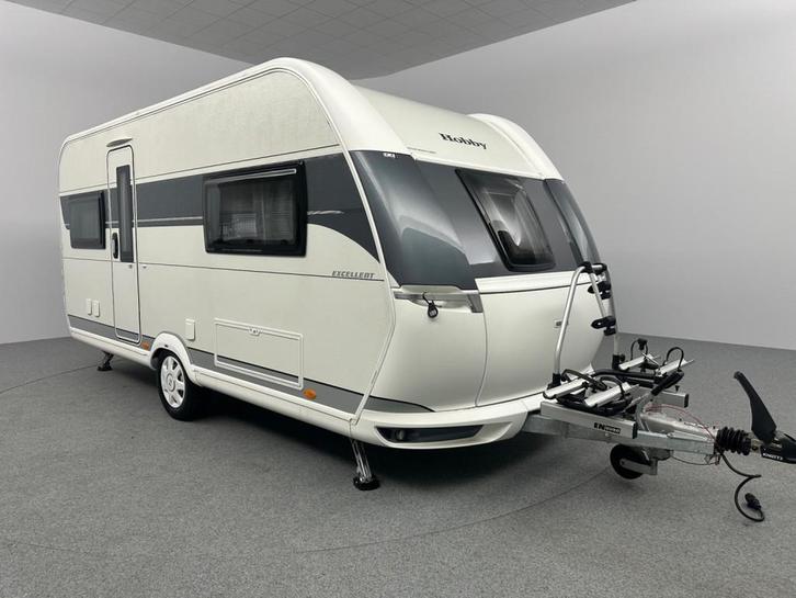 Hobby Excellent 495 UFe Mover Voortent 2x INCL. STALLING, Caravans en Kamperen, Caravans, Bedrijf, tot en met 4, 1250 - 1500 kg