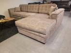 *OPRUIMING* Loungebank Maya 2.5 Zits 280x180 cm Kleur Sand, Ophalen of Verzenden, Nieuw, Stof, Landelijke bank loungebank Maya stof adore sand