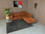 GRATIS LEVERING Hoekbank Cognac Stof 230x210 GEREINIGD, Hoekbank, Ophalen of Verzenden, Zo goed als nieuw, 200 tot 250 cm