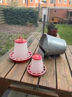 Drink- en voerbakken konijnen/ kippen, Ophalen, Drinken en Voederen