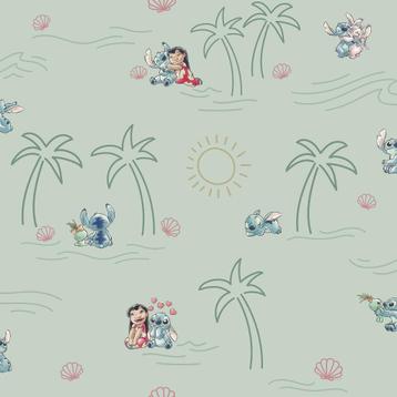 Lilo en Stitch behang Beach Love, Muurdeco4kids beschikbaar voor biedingen
