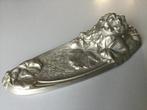 Art Nouveau inktpot van gegoten metaal., Ophalen of Verzenden