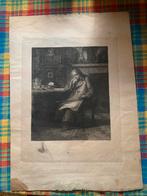 Antieke, originele handgesigneerde ets Willem Steelink, Antiek en Kunst, Kunst | Etsen en Gravures, Ophalen of Verzenden