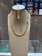 18KT Goud - 43.2 Gram - CUBAN - Armband + Ketting, Sieraden, Tassen en Uiterlijk, Ophalen, Nieuw, Goud
