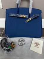 Hermes birkin bag 35 cm, Ophalen of Verzenden, Nieuw, Blauw