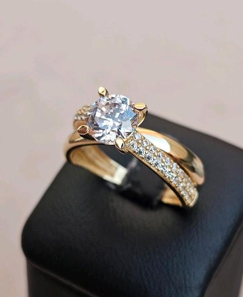 Prachtige dames ring 14k goud, Sieraden, Tassen en Uiterlijk, Ringen, Nieuw, 17 tot 18, Goud, Goud, Ophalen of Verzenden