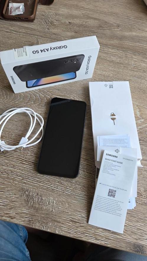 Samsung galaxy A34 5G, Telecommunicatie, Mobiele telefoons | Samsung, Zo goed als nieuw, Galaxy A, 128 GB, Zonder abonnement, Zonder simlock