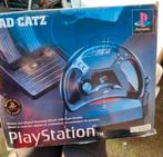 Playstation Mad Catz racing stuur + pedalen SLEH-0005, Spelcomputers en Games, Verzenden, Zo goed als nieuw, PlayStation 1