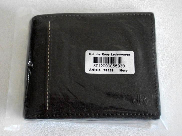 dR Amsterdam Waxi Billfold Moro 78559 Nieuw, Sieraden, Tassen en Uiterlijk, Portemonnees, Nieuw, Overige merken, Bruin, Leer, Met knipsluiting