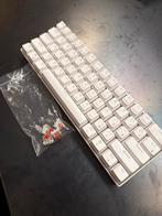 Wit Mechanisch Toetsenbord + Switches, Gaming toetsenbord, Ophalen of Verzenden, Zo goed als nieuw, Qwerty