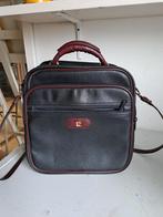 Pierre Cardin leren schoudertas zwart/bordeaux, Ophalen of Verzenden, Gebruikt, Zwart, Schoudertasje