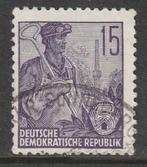 DDR 1957 579b 5-Jaarplan 15p, Gest, Postzegels en Munten, Ophalen of Verzenden, DDR, Gestempeld