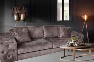 gecapitonneerd lounge bank & lounge fauteuil  beschikbaar voor biedingen