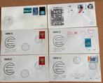 Zes 1e dag enveloppen (1972, 1974, 1980), Postzegels en Munten, Postzegels | Nederland, Ophalen of Verzenden, Na 1940, Gestempeld