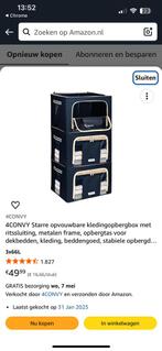 Kledingopbergbox 4convy starre /campingkast, Ophalen of Verzenden, Zo goed als nieuw, Campingkast