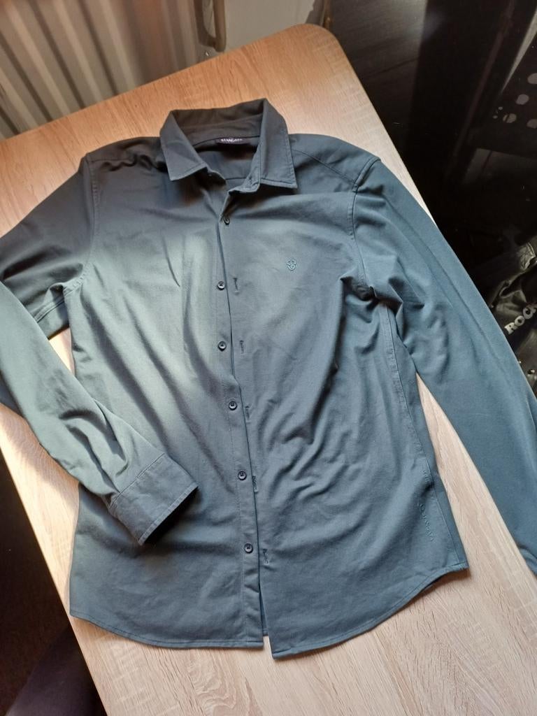 Stagnata overhemd blouse mt M Soepvallende stof NIEUW, Ophalen, Nieuw, Blauw, Halswijdte 39/40 (M)