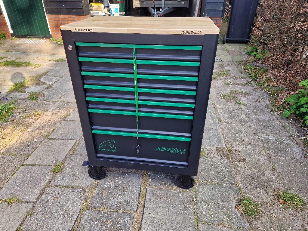 Jungwille gereedschapswagen Franchorchamps gevuld, Doe-het-zelf en Verbouw, Ophalen, Gevuld, Nieuw