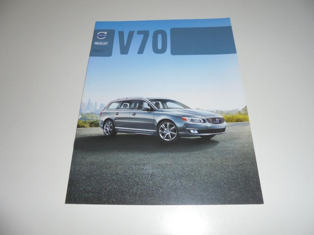 prijs/optielijst Volvo V70 modeljaar 2014, Ophalen of Verzenden, Nieuw, Volvo