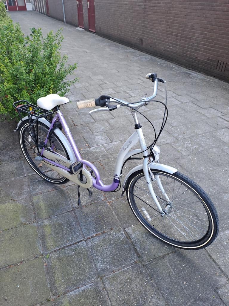 Sparta Meisjesfiets 26 inch - Paars/Wit, Fietsen en Brommers, Fietsen | Dames | Damesfietsen, 50 tot 53 cm, Ophalen of Verzenden