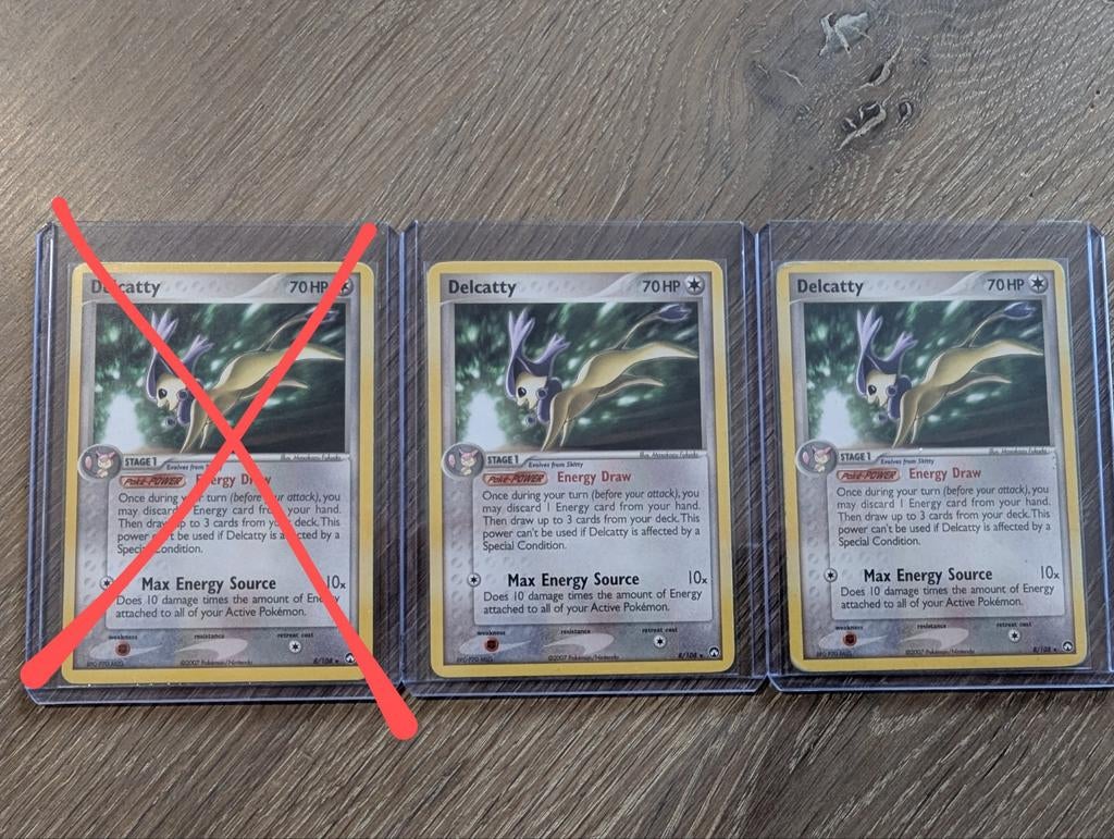 Delcatty uit EX Power Keepers 8/108 Non-Holo, Ophalen of Verzenden, Zo goed als nieuw, Losse kaart, Foil