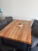 !MOET WEG! Eettafel met 4 stoelen eventueel los te koop!!, Ophalen, Gebruikt, 100 tot 150 cm, 50 tot 100 cm