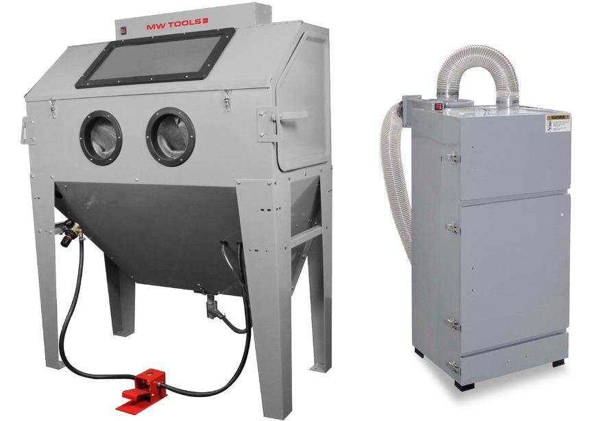 Straalcabine 420 L pro met externe cyclonische afzuiging