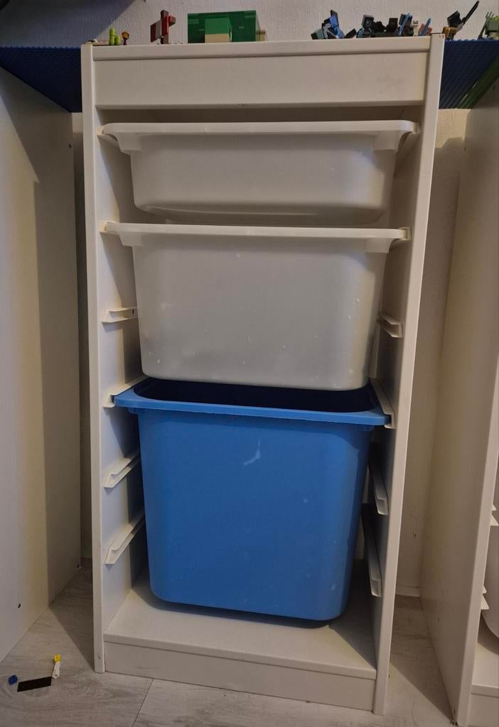 Trofast kast met bakken, Kinderen en Baby's, Kinderkamer | Commodes en Kasten, Ophalen, Gebruikt, Kast, 75 tot 100 cm