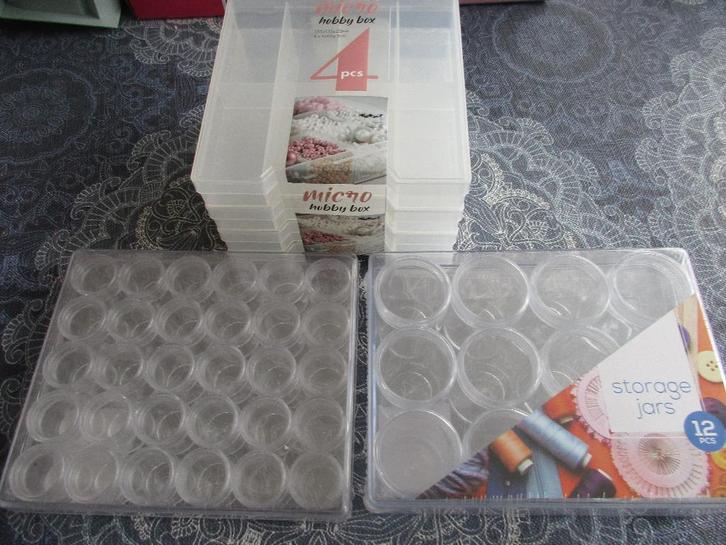 3 x hobby sorteerdoos - kralen / diamant painting  à 3,00, Hobby en Vrije tijd, Knutselen, Nieuw, Gereedschap of Toebehoren, Kunststof