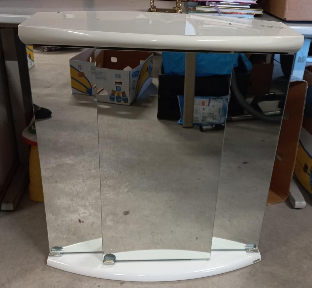 Allibert spiegelkast badkamer - veel opbergruimte, Ophalen, Spiegelkast, 50 tot 100 cm, Zo goed als nieuw