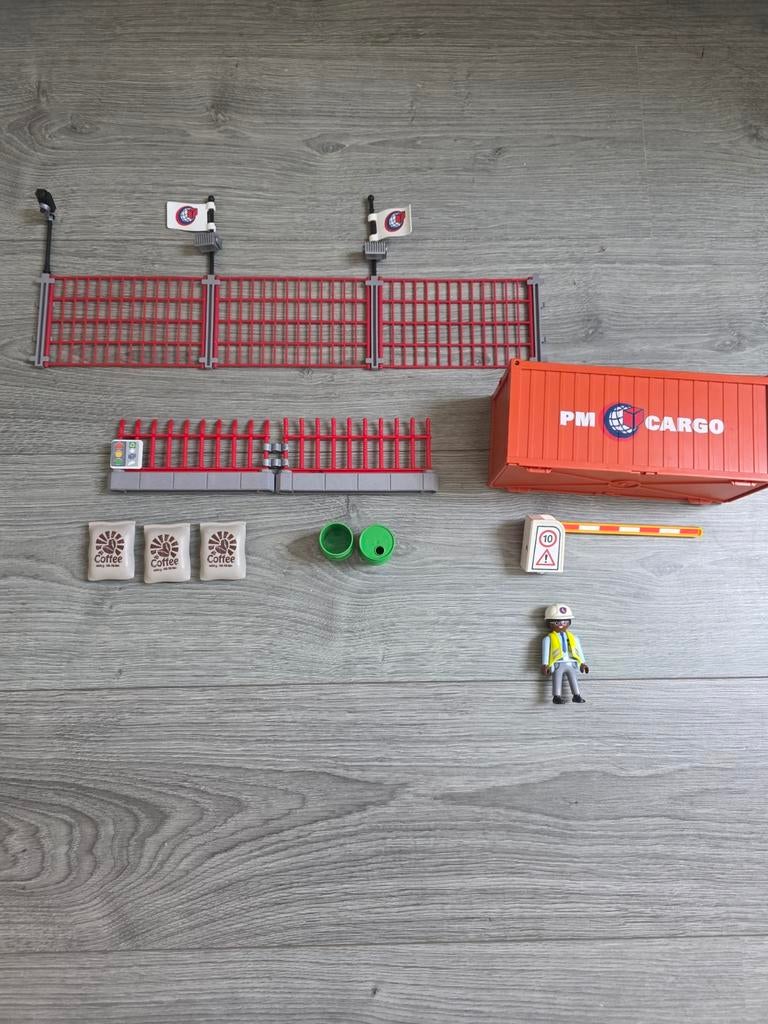 Playmobil Cargo Set met Container en Poort, Ophalen of Verzenden, Gebruikt, Complete set