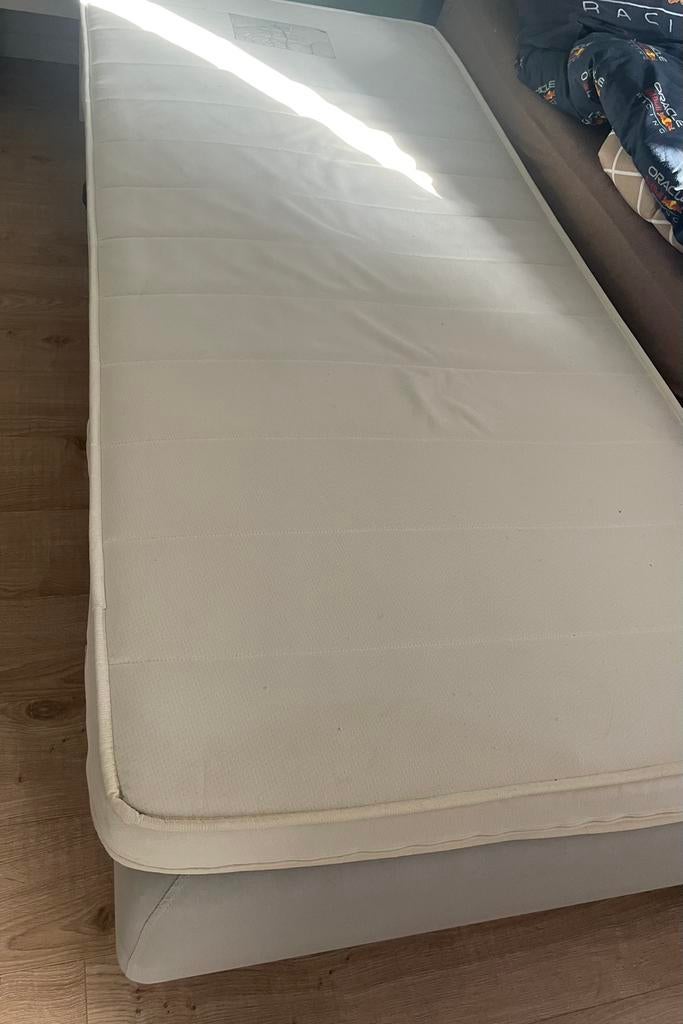 Eenpersoonsbed boxspring bed, Ophalen, Gebruikt, Eenpersoons, 90 cm