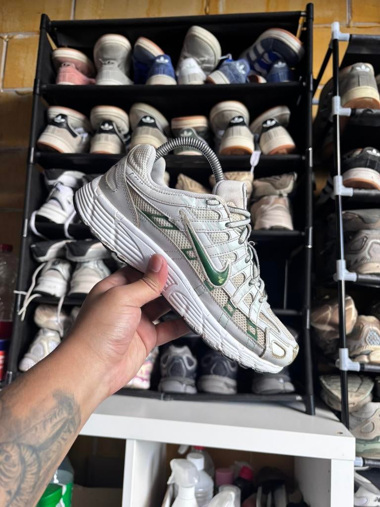 Nike P-6000 White Green 39, Ophalen of Verzenden, Zo goed als nieuw, Groen, Sneakers of Gympen