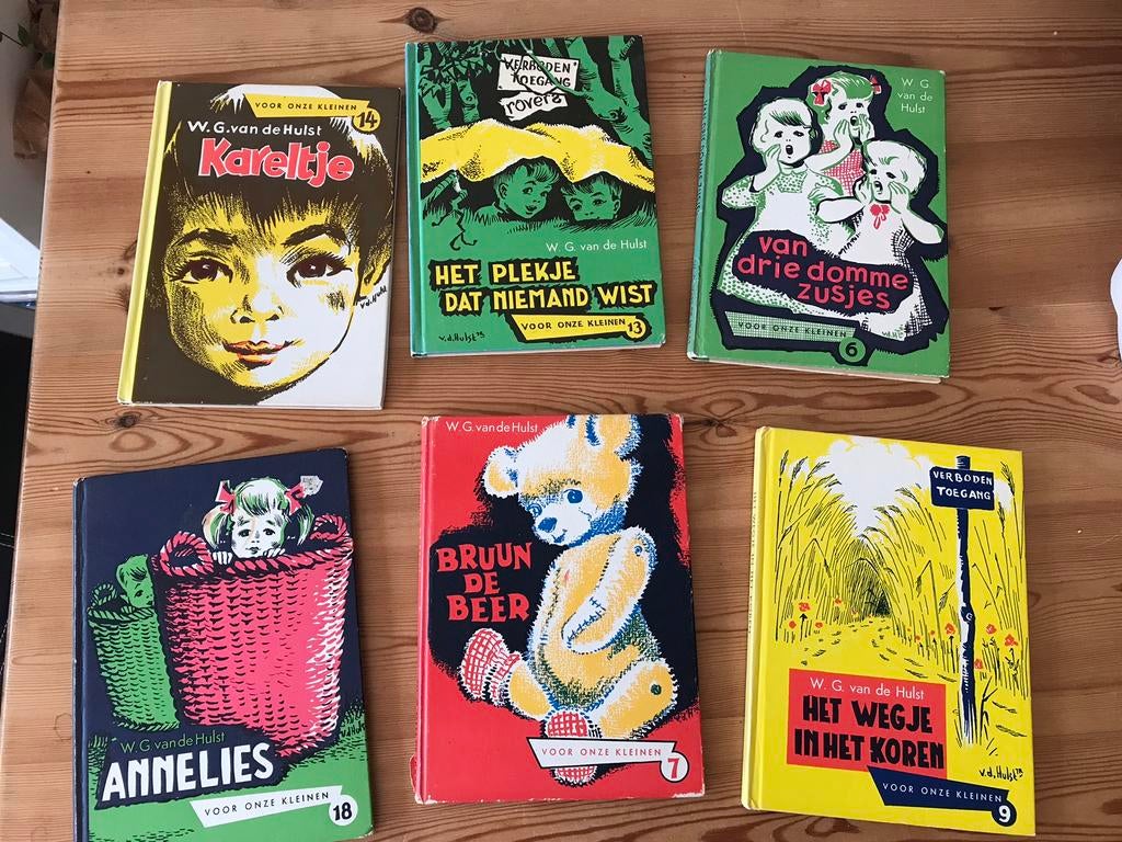 6 boekjes W.G. Van de Hulst, Kareltjes, Bruun de beer, Ophalen of Verzenden, Gelezen, Fictie algemeen