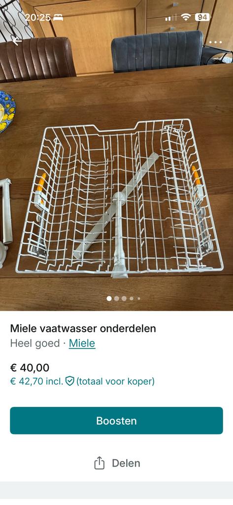 Miele watwasser onderdelen  model G1022SCBW, Ophalen, Gebruikt