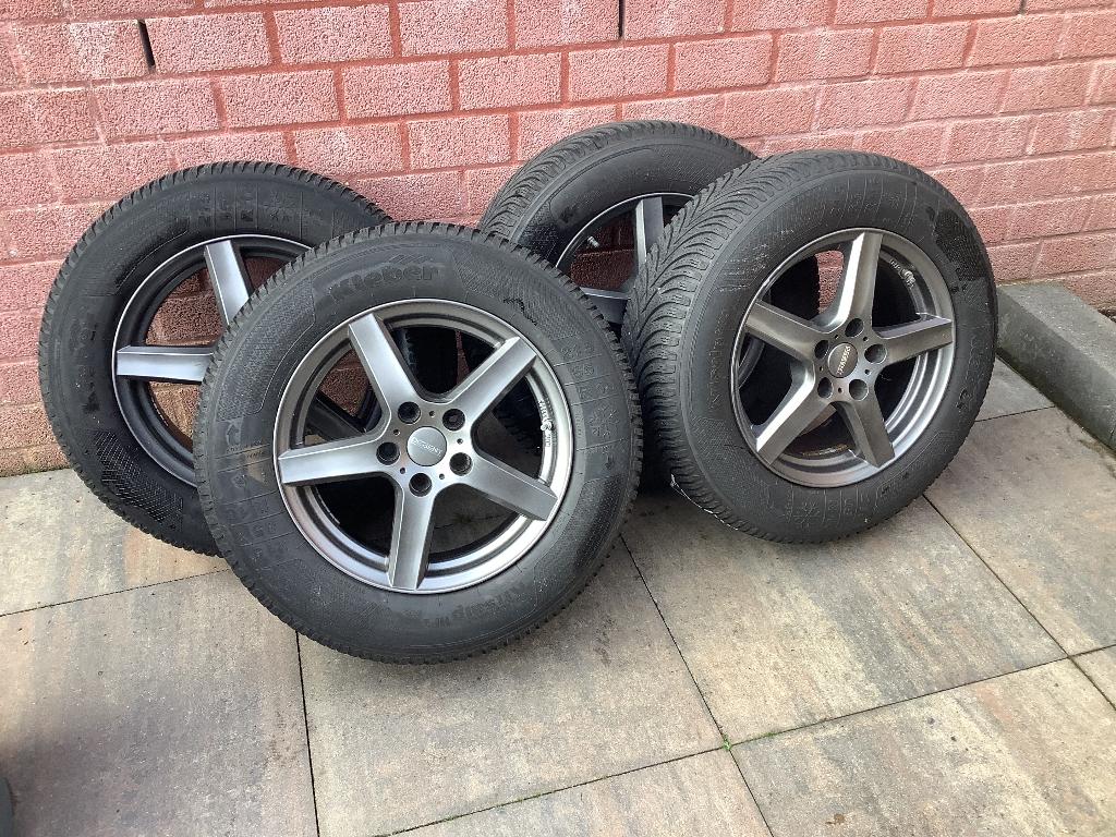 Winterbanden op lichtmetalen velg, Ophalen, 16 inch, Winterbanden, Band(en)