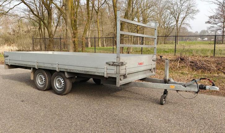 Anssems plateauwagen marge 400x180 2500kg bj 2023, Auto diversen, Aanhangers en Bagagewagens, Gebruikt, Ophalen