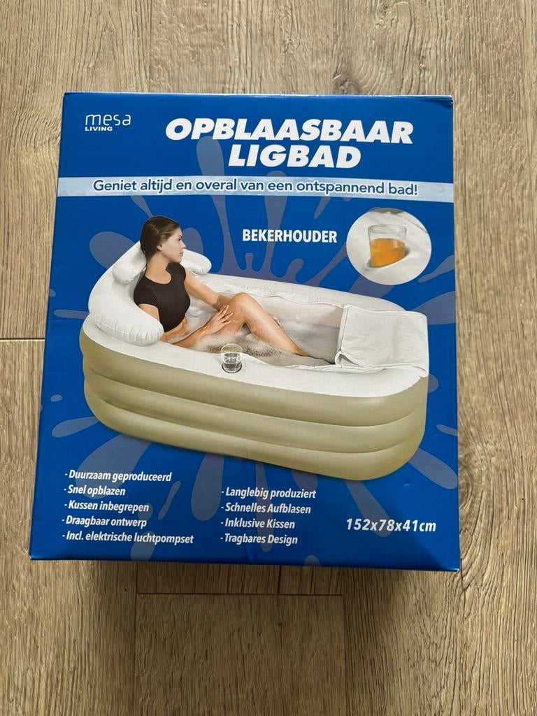 Opblaasbaar ligbad, Ophalen, Overige typen, 50 tot 100 cm, Zo goed als nieuw