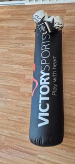Bokszak Victory Sports 150cm met bokshandschoenen, Gebruikt, Overige, Vechtsportmateriaal, Maat L