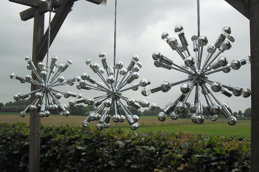 spoetnik hanglampen sputnik lamp retro fifties sixties, Ophalen, Zo goed als nieuw, Amerikaanse fifties sixties retro vintage design