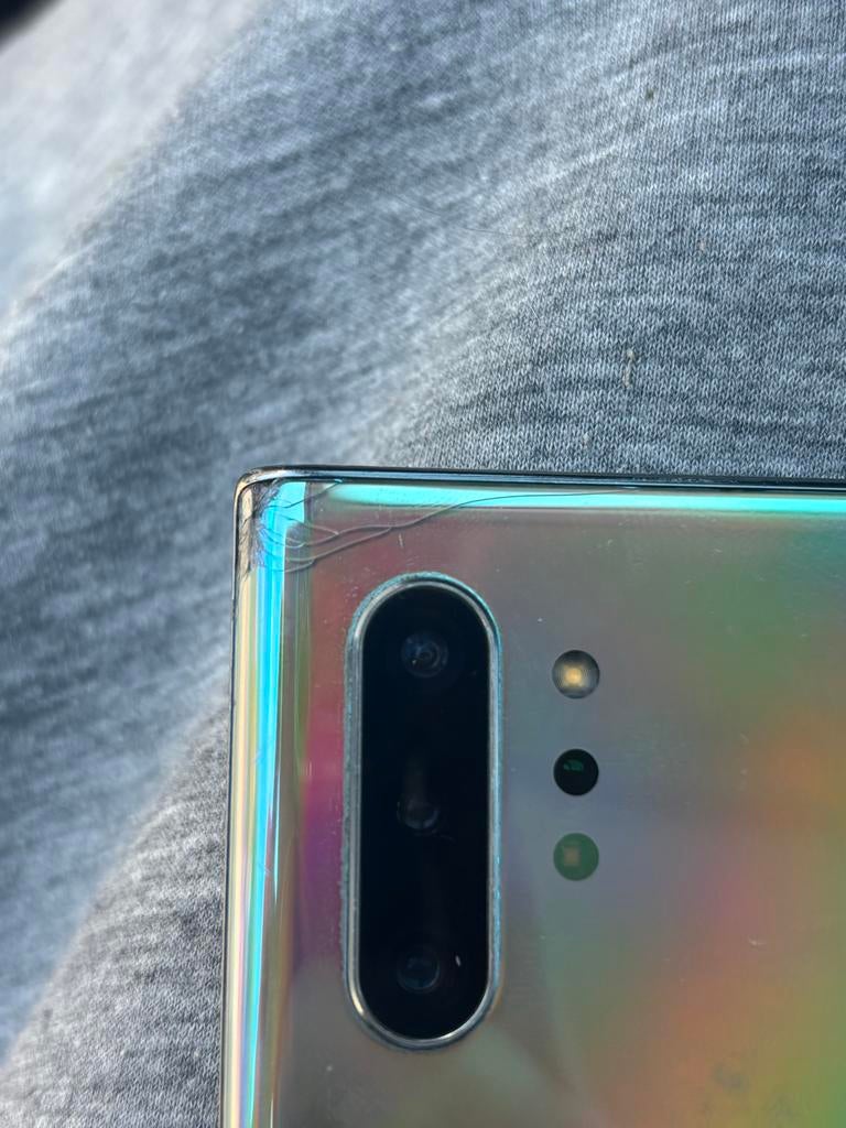 Samsung Galaxy Note 10 + - Gebruikt met barsten, Telecommunicatie, Mobiele telefoons | Samsung, Overige kleuren, Ophalen of Verzenden