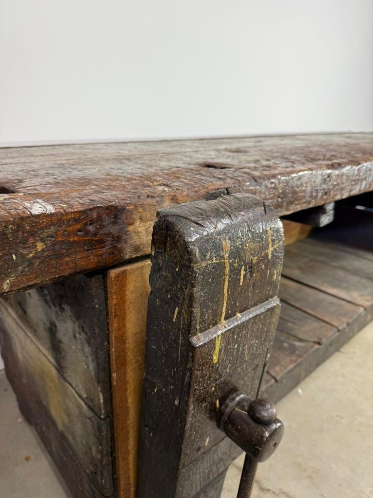 Masief eiken werkbank, Antiek en Kunst, Antiek | Gereedschap en Instrumenten, Ophalen