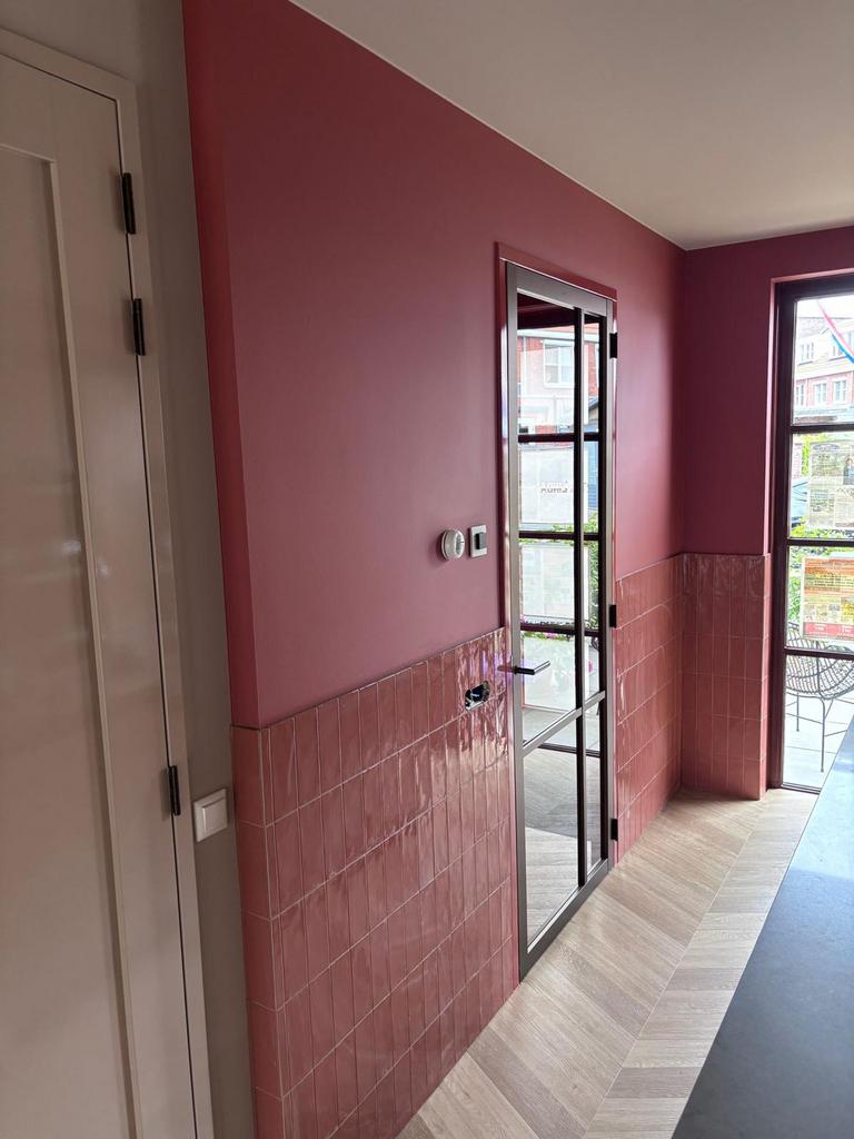 Metalen merk binnendeur brons kleur, Doe-het-zelf en Verbouw, Deuren en Horren, Binnendeur, Ophalen of Verzenden, 200 tot 215 cm