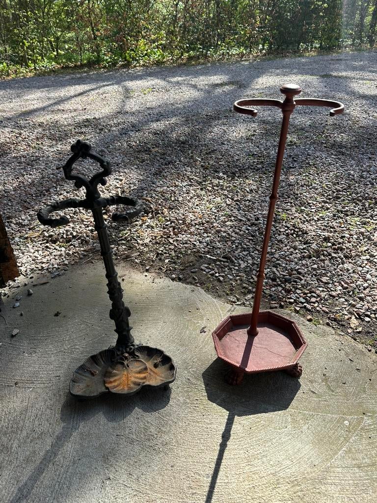 Gietijzeren paraplu standaard, Verzenden, Zo goed als nieuw