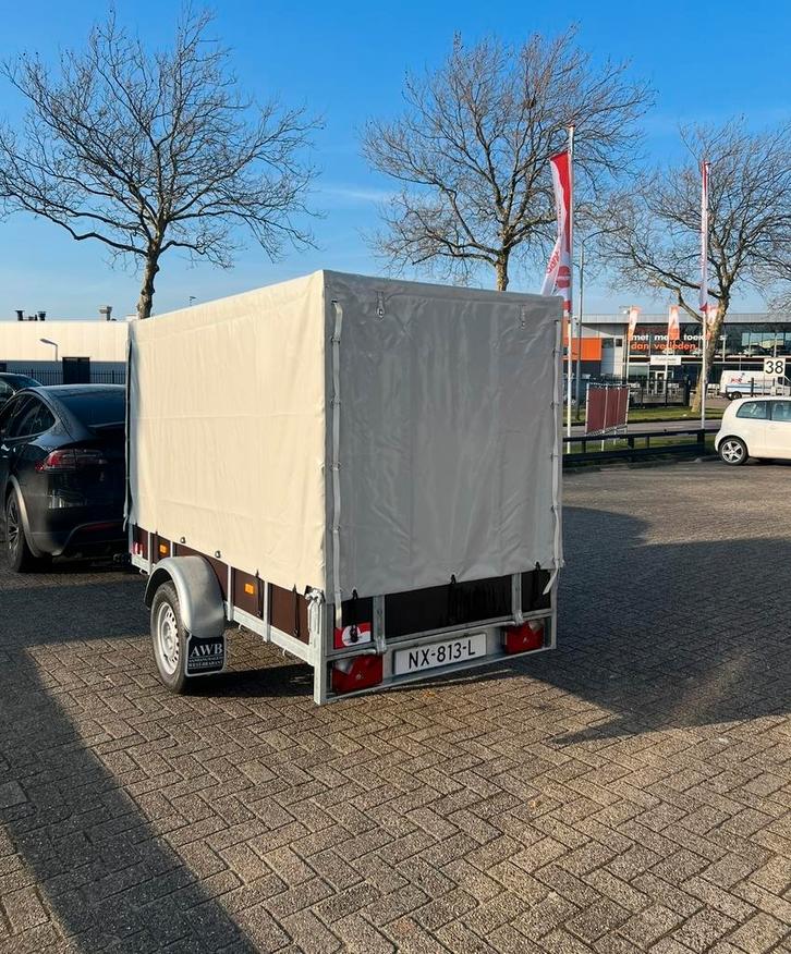 DEMO LoaDy aanhanger 250x130 met 150 huif en accessoires, Auto diversen, Aanhangers en Bagagewagens, Zo goed als nieuw, Ophalen of Verzenden