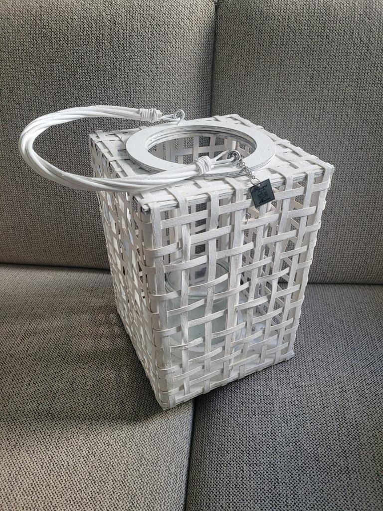 Te koop: windlicht/hurricane van Rivièra Maison, Ophalen of Verzenden, Zo goed als nieuw, Overige materialen, Minder dan 25 cm