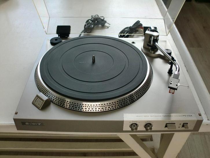Sony PS-212A Direct-Drive Turntable onderhoud gehad., Audio, Tv en Foto, Platenspelers, Refurbished, Platenspeler, Sony, Pitch-regelaar