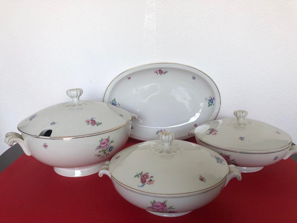 4-delig servies Titania, Made in Tsjechoslowakije, Antiek en Kunst, Ophalen of Verzenden