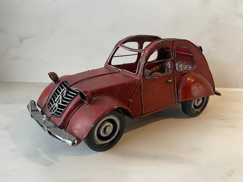 Blikken Citroën/Eend auto (decoratief), Ophalen of Verzenden